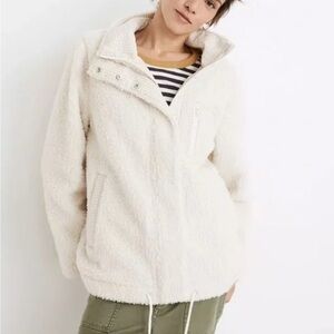 Madewell Sherpa zip up